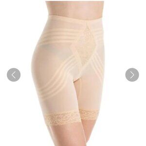 Rago High-waisted shapeware shorts in Beige